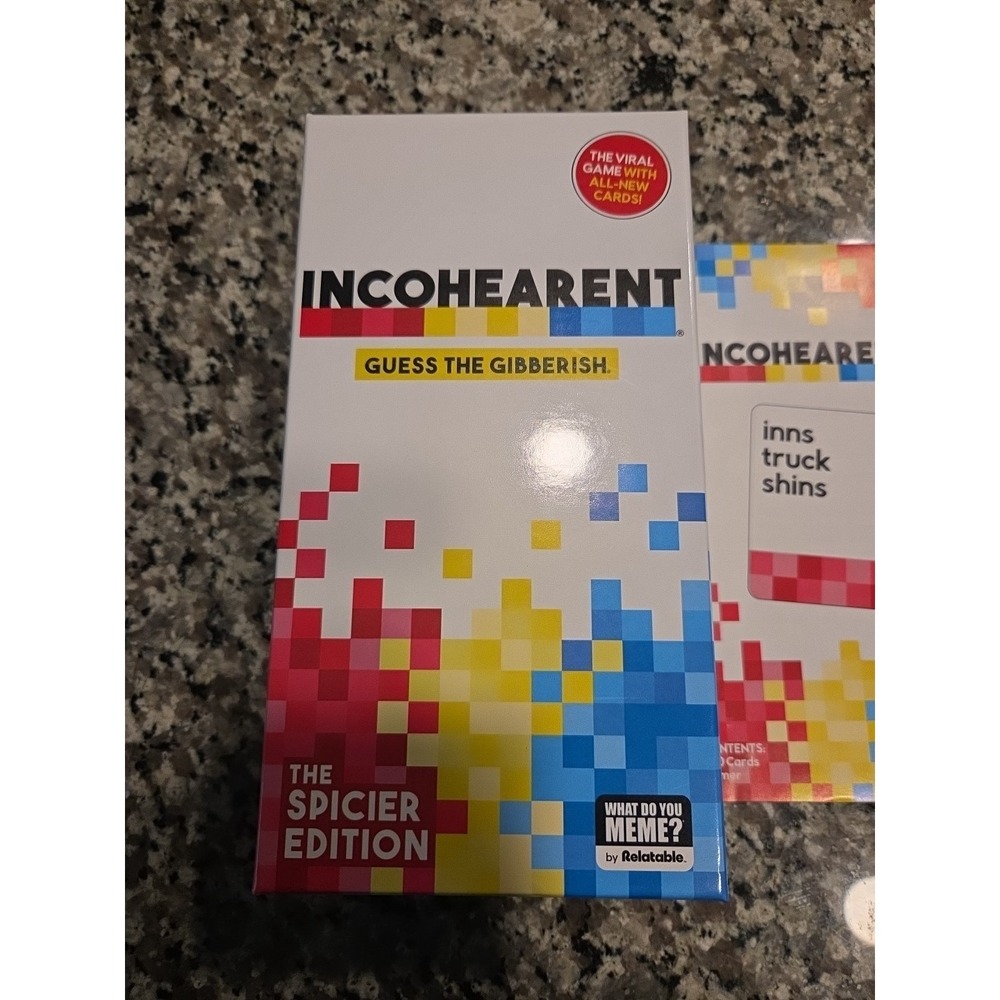 INCOHEARENT Card Game Adult Party Game 100% COMPLETE
